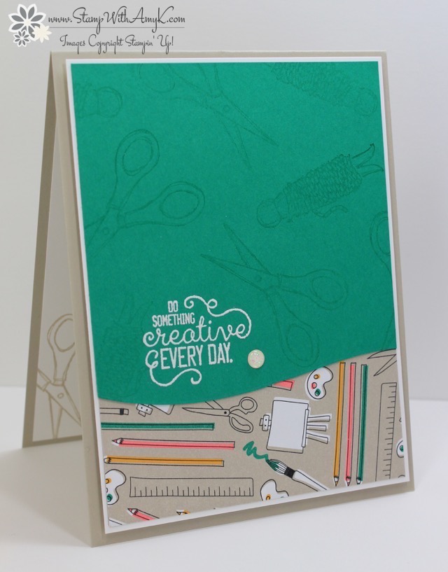 Stampin’ Up! Crafting Forever CAS Card Stamp With Amy K