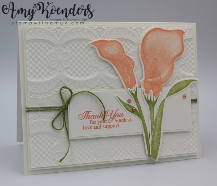 Stampin’ Up! Lasting Lily For Sunday Stamps Stamp With Amy K