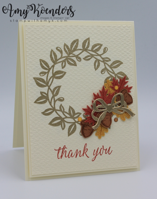 Stampin’ Up! Beautiful Autumn Thank You Card With Video Tutorial ...
