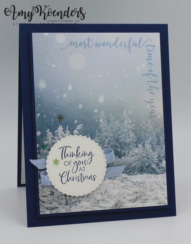 Stampin’ Up! Festive Corners CAS Christmas Card – Stamp With Amy K