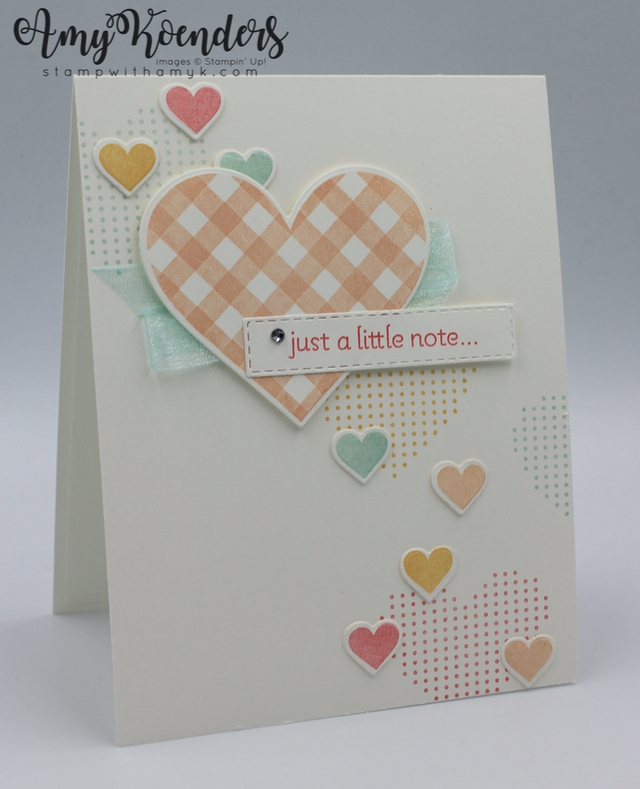 Stampin' Up! Lots Of Heart Just A Little Note Card – Stamp With Amy K