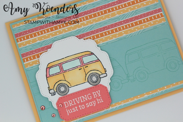 Stampin Up Driving By To Say Hi Card Stamp With Amy K