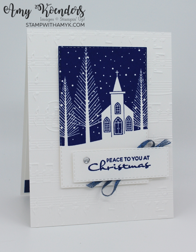 Stampin’ Up! Peace To You CAS Christmas Card – Stamp With Amy K