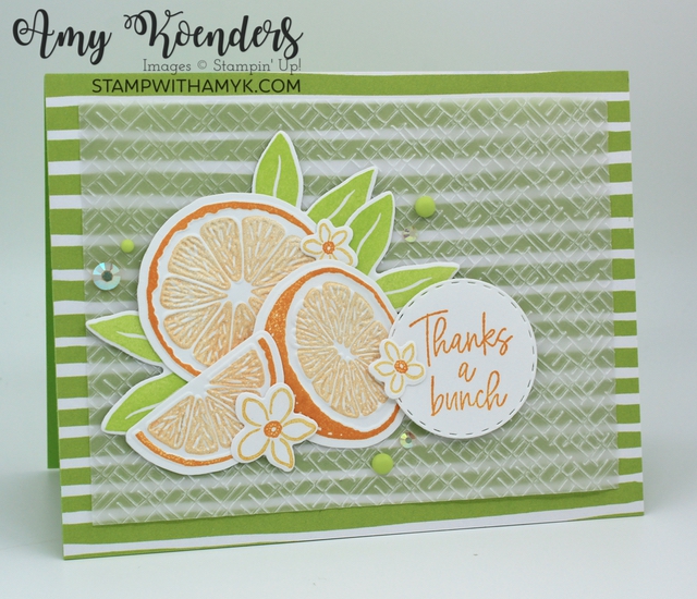 Stampin’ Up! Sweet Citrus Thank You Card With Video Tutorial – Stamp ...