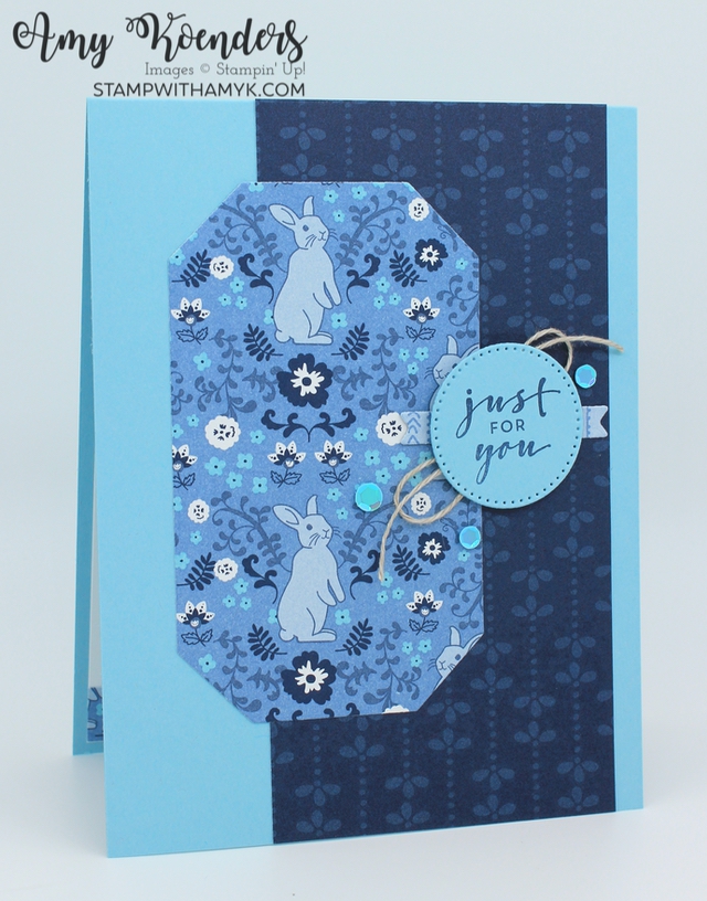 Stampin’ Up! Charming Sentiments Just For You Card – Stamp With Amy K