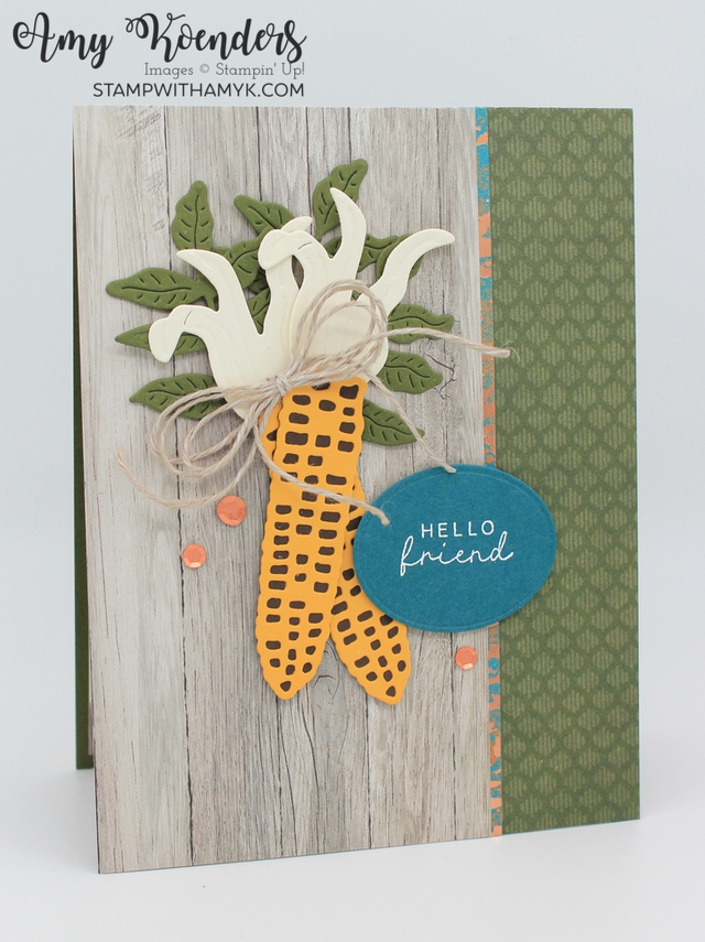 Stampin’ Up! Fruitful Blessings Hello Friend Fall Card With Video