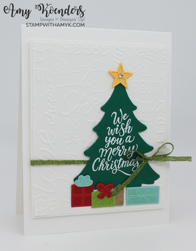 Stampin' Up! Shining Christmas Wishes All Around Card