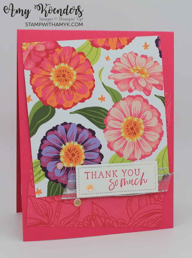 Stampin’ Up! Simply Zinnia Thank You Card – Stamp With Amy K