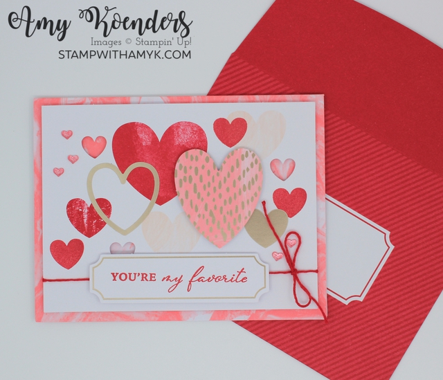 Stampin’up! スタンピンアップ ハート Stampin' Up! January Paper Pumpkin Kit – Hearts For You Card Kit