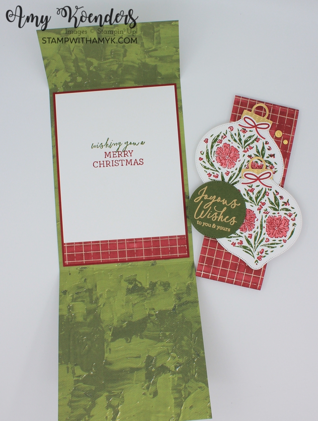 Stampin’ Up! Bauble Blooms Fun Fold Christmas Card With Video Tutorial ...