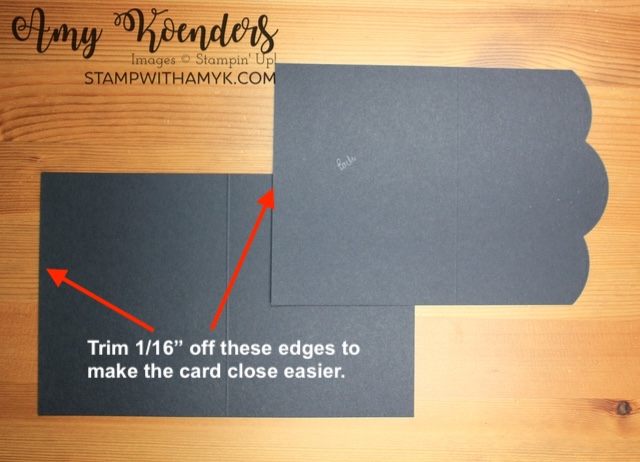 Stampin' Up! Fright Night Fun Fold Halloween Card for the Inkin