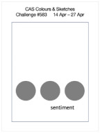 Image for Stampin’ Up! All Aflutter CAS Thank You Card